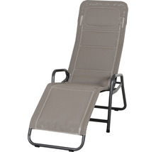 Siena Garden Gartenliege Liegestuhl Sonnenliege Relaxliege Fano Textilgewebe anthrazit taupe