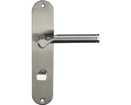 Türdrücker aus Edelstahl mit Langschild