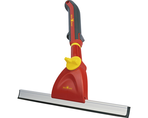 Raclette à vitre avec manche Wolf Garten Logo pour nettoyage des vitres