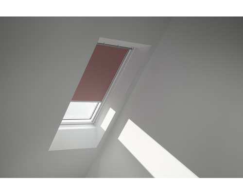 Store occultant Velux rose uni à commande manuelle cadre aluminium DKL UK04 4578S