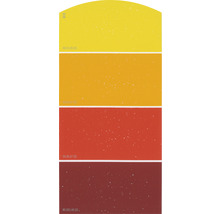 Carte échantillon de peinture H19 effet scintillant doux Univers des couleurs rouge 21x10 cm-thumb-0