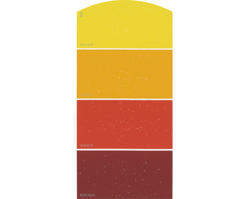 Carte échantillon de peinture H19 effet scintillant doux Univers des couleurs rouge 21x10 cm-0