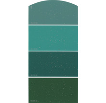 Carte échantillon de peinture H20 effet scintillant doux Univers des couleurs vert 21x10 cm-thumb-0