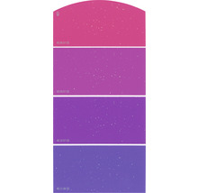 Carte échantillon de peinture H21 effet scintillant doux Univers des couleurs rose vif 21x10 cm-thumb-0