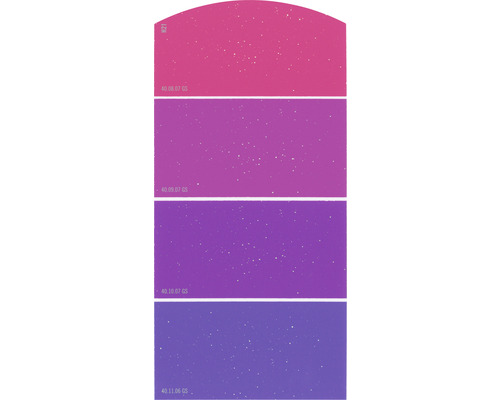 Carte échantillon de peinture H21 effet scintillant doux Univers des couleurs rose vif 21x10 cm-0