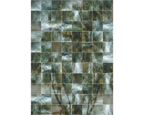 Papier peint panoramique intissé INX4-045 Ink Palm Puzzle 4 pcs. 200 x 280 cm