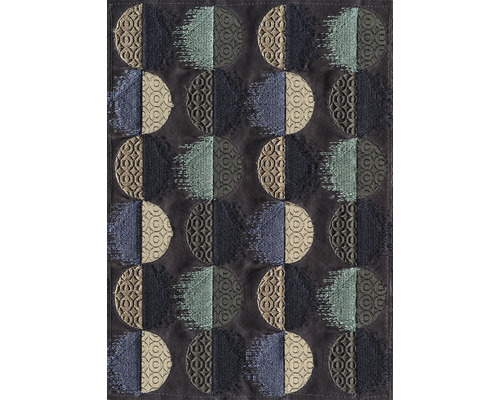 Papier peint panoramique intissé INX4-058 Ink Moon Dance 4 pcs. 200 x 280 cm Textile à motif demi-cercle
