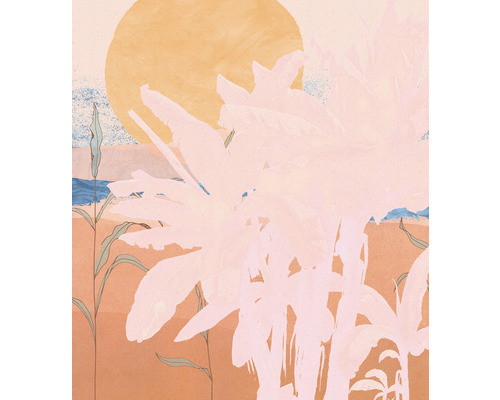 Papier peint panoramique intissé INX5-091 Ink Platanos Pink 5 pcs. 250 x 280 cm