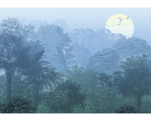 Papier peint panoramique intissé INX8-052 Ink Deep in the Jungle 8 pcs. 400 x 280 cm