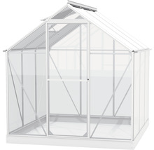 Gewächshaus Vitavia Triton 3800 Einscheibensicherheitsglas 3 mm 198 x 193 cm silber