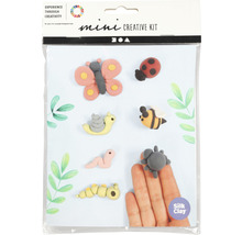 Mini kit créatif avec des animaux modelés dans un emballage