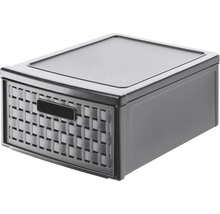Schubladenbox klein Country 8,3l anthrazit 35x26x14,5 cm
