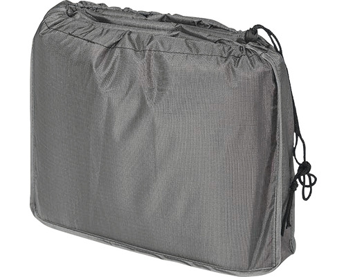 Sac de rangement gris avec cordon de serrage