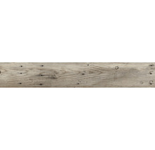 Holzbrett mit Astlöchern und Nagelspuren