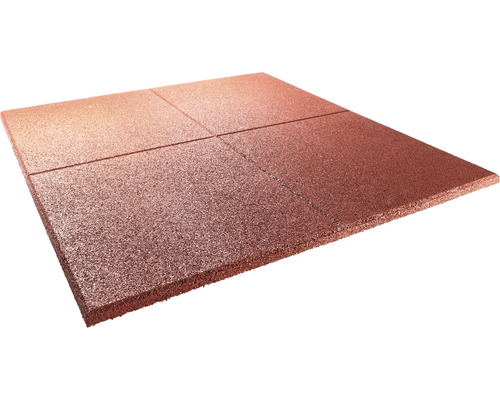 Tapis de sol pour piscine Terrasoft 100 x 100 x 3 cm caoutchouc 12 pces rouge