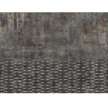 Dekorative Wandfliese mit metallischer Oberfläche und geometrischem Muster