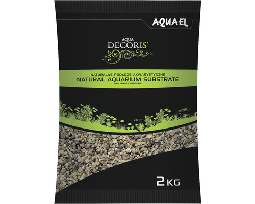 Substrat AQUAEL naturel multicolore 1,4-2 mm 2kg-0