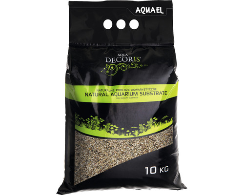 Substrat AQUAEL naturel multicolore 1,4-2 mm 10 kg Aquael Aqua Decoris substrat naturel pour aquarium en sac de 10 kilogrammes