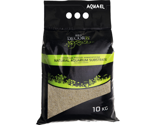 Sable d'aquarium AQUAEL Aqua Decoris sable quartzeux 0,4-1,2 mm 10 kg Aquael Aqua Decoris substrat naturel pour aquarium, 10 kilogrammes