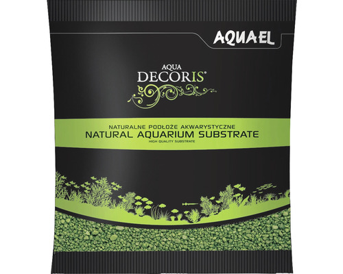 Gravier pour aquariums AQUAEL Aqua Decoris 2-3 mm 1 kg vert Emballage Aquael Aqua Decoris substrat naturel pour aquarium
