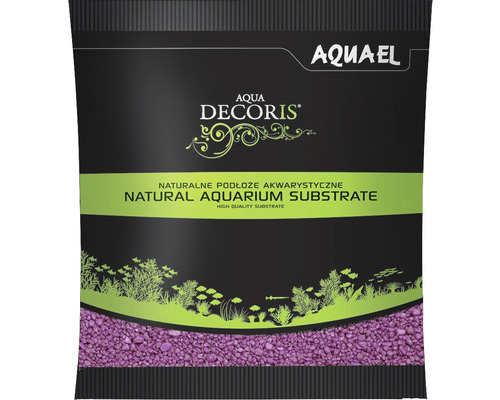Gravier pour aquariums AQUAEL Aqua Decoris 2-3 mm 1 kg fuschia