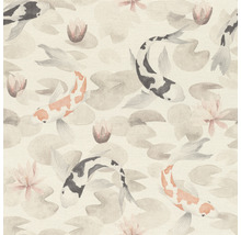 Papier peint intissé 409420 Kimono koï beige