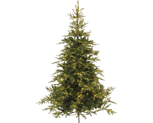 Sapin de Noël artificiel sapin de Noël Everlands Grandis éclairé h 180 cm vert avec LED