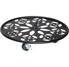 Pflanzenroller aus Metall mit Rollen