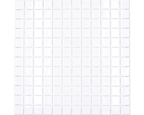 Mosaïque en verre VP100PUR pour la construction de piscines, blanc 31,6x31,6 cm