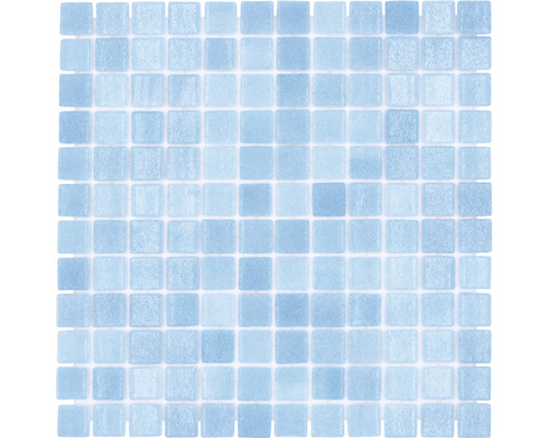 Mosaïque en verre VP501PUR pour la construction de piscines, bleu 31,6x31,6 cm