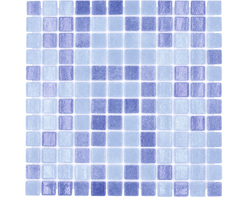 Mosaïque en verre VP1158PUR pour la construction de piscines, bleu 31,6x31,6 cm