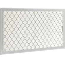 Fenêtre de sécurité en aluminium avec motif losanges