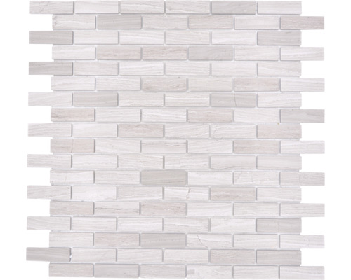 Natursteinmosaik Selbstklebend SAM 4NM72 Marmor grau 30x30,5 cm