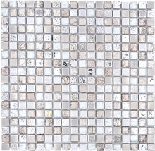 Mosaikfliese mit quadratischen Elementen
