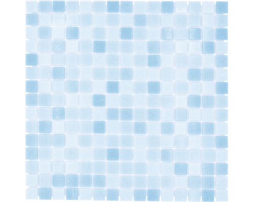 Mosaïque en verre GM A 331P pour la construction de piscines, bleu 32,7x30,5 cm