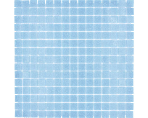 Mosaïque en verre GM A 37P pour la construction de piscines, bleu/turquoise 32,7x30,5 cm