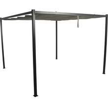 Pergola autoportée avec toit pare-soleil coulissant