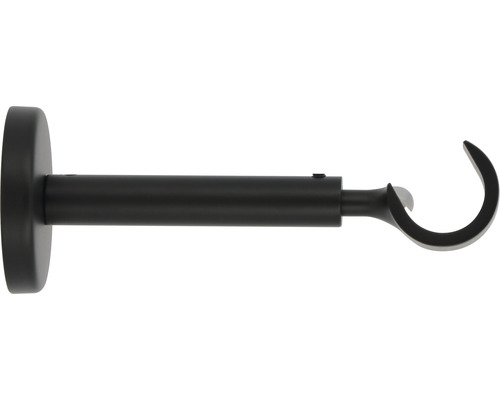 Träger ausziehbar 1-läufig für Premium Black Line schwarz Ø 20 mm 11-15 cm lang 1 Stk.