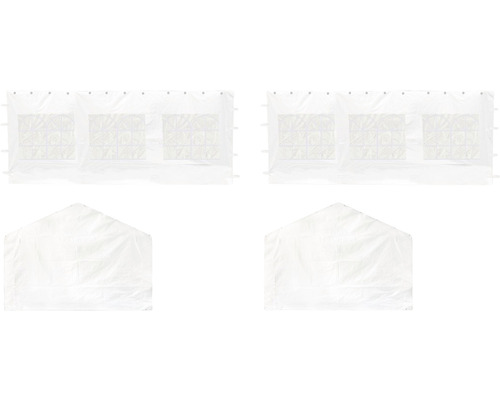 Partyzelt Seitenwand mit Fenster und Eingang