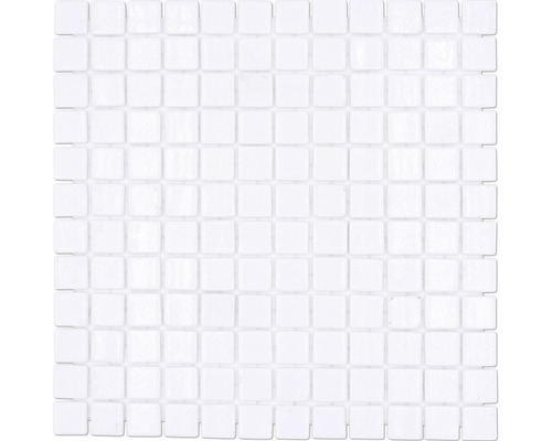 Glasmosaik VP100PAT für Poolbau weiß 31,6x31,6 cm