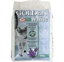 Litière pour chat Golden white senteur lavande 14 kg-thumb-0
