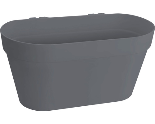 Jardinière grise en plastique