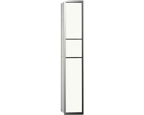 WC-Modul emco asis 150 Gäste Unterputz optiwhite/aluminium 964 mm 976027870 Revisionsklappe mit zwei horizontalen Streben