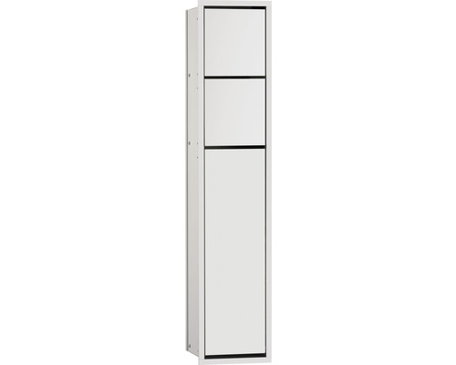 WC-Modul emco asis 150 Unterputz Public 809 mm Anschlag links silber eloxiert 978305050