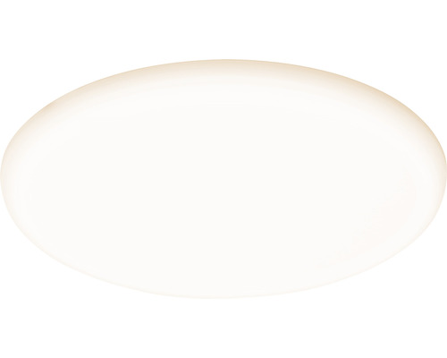 Panneau LED encastrable plastique IP44 14W 1000 lm 3000 K- 6500 K blanc chaud- blanc lumière du jour hxØ 10x185 mm Veluna WhiteSwitch satin 230V