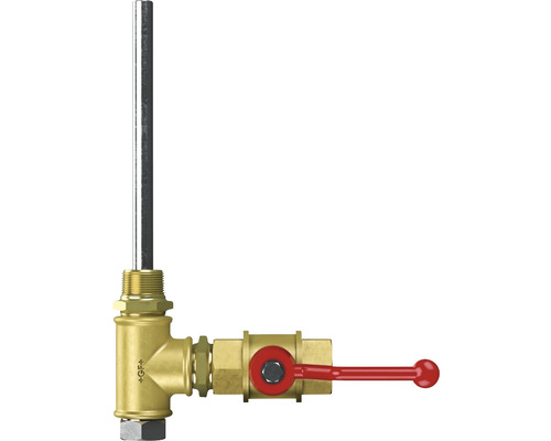 Aimant permanent à haute énergie reflex comme accessoire pour Exdirt 9258340 Vanne en laiton avec poignée rouge et capteur de température