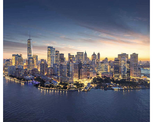 Horizon de New York avec gratte-ciel et vue sur l''eau