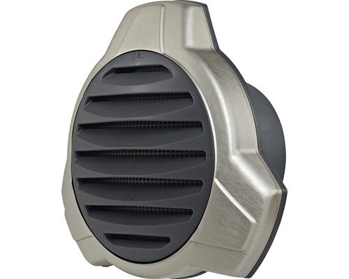 Mauerkasten aus Metall mit Lamellen