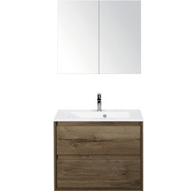 Waschtischkombination mit Spiegelschrank für das Badezimmer