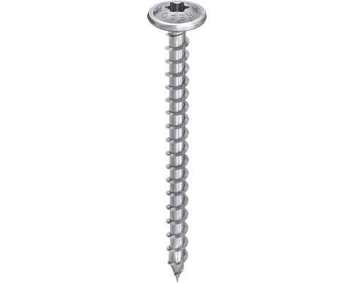 Vis à bois HECO-TOPIX-plus tête à plateau TX filetage complet 8x60 mm revêtement HP 100 pièces Vis à bois avec tête fraisée et entraînement Torx